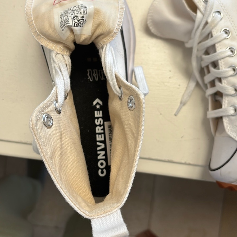 Converse White Platform High-Tops - Picture 6 of 6